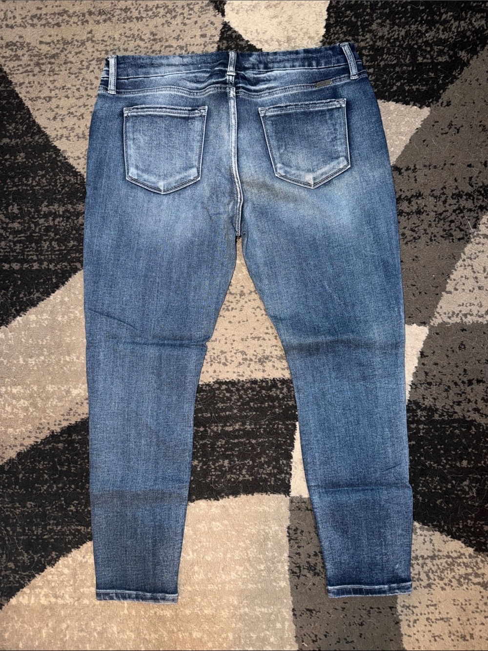 KanCan Washed Blue Distressed Skinny Jeans - Picture 3 of 5